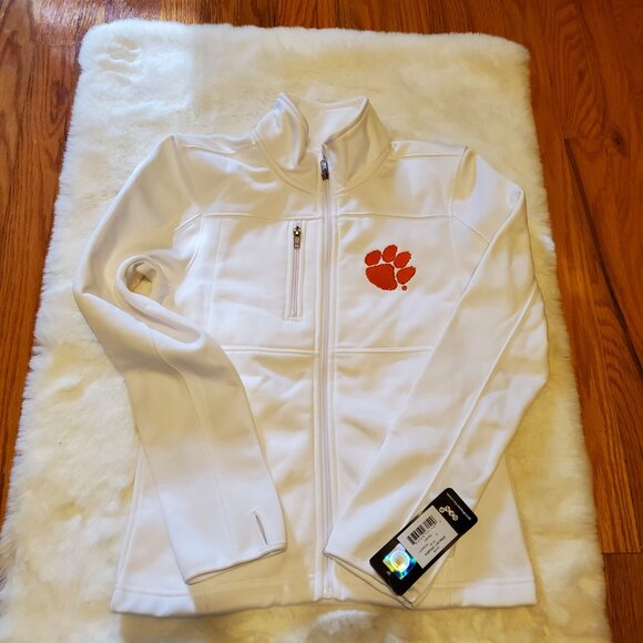 Gen 2 Full-Zip Jacket Clemson Tigers Paw Embroidered Logo S thumb holes NWT - Picture 5 of 8
